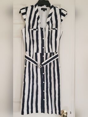 Tahari belted dress 6